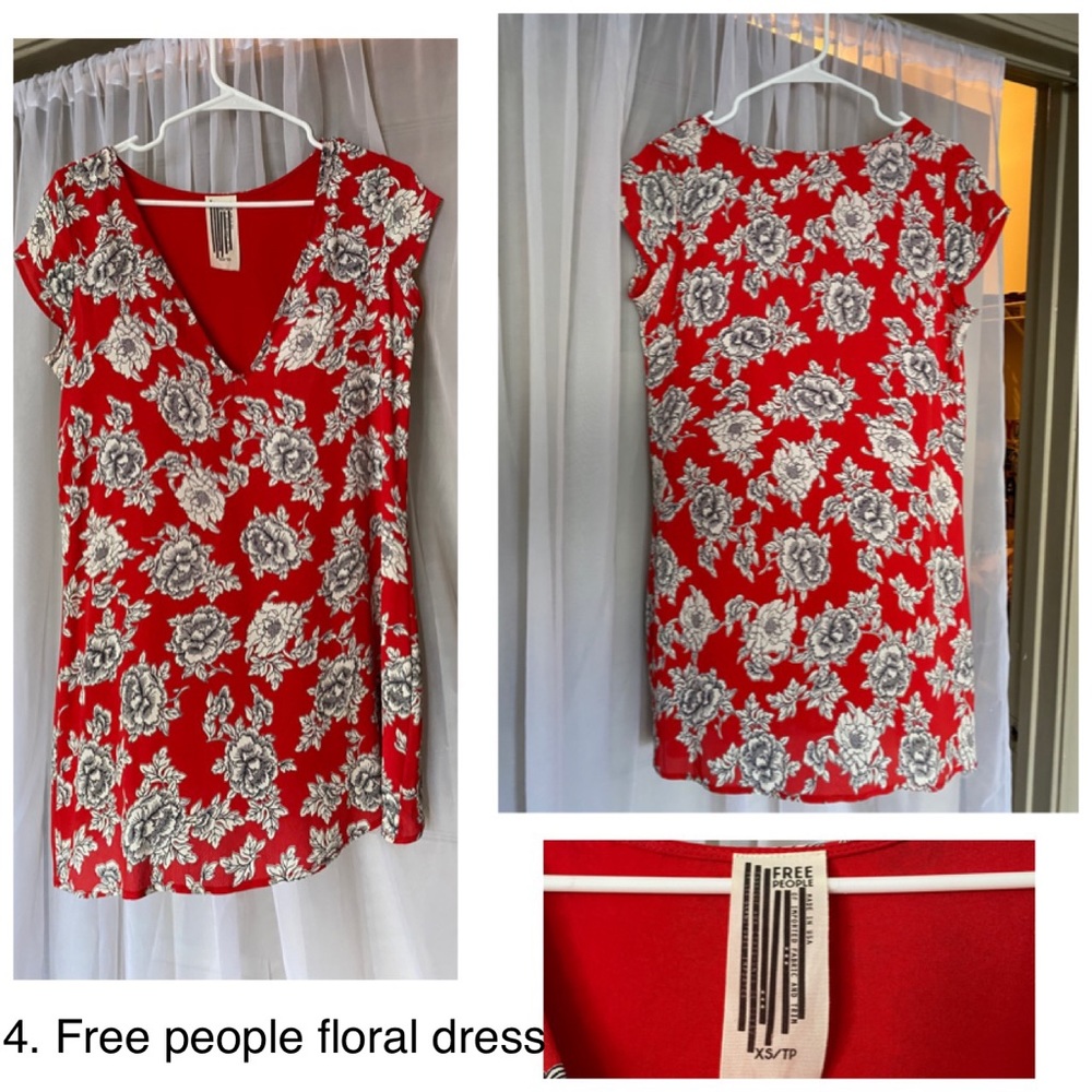 Free People Short Sleeve Printed Dress